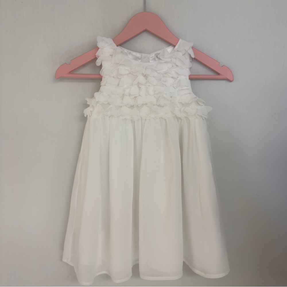 CHEROKEE Gilts White Petals Dress NWOT